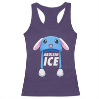Abolish Ice Racerback Tank Top Blue Bunny Hat Pro Immigrant Resist Minnesota