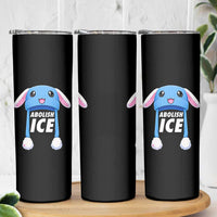 Abolish Ice Skinny Tumbler Blue Bunny Hat Pro Immigrant Resist Minnesota