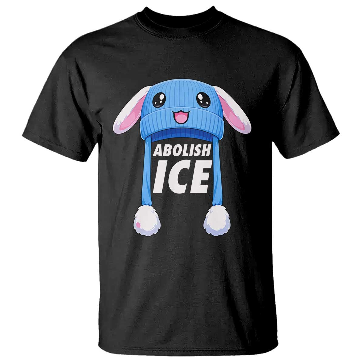 Abolish Ice T Shirt Blue Bunny Hat Pro Immigrant Resist Minnesota