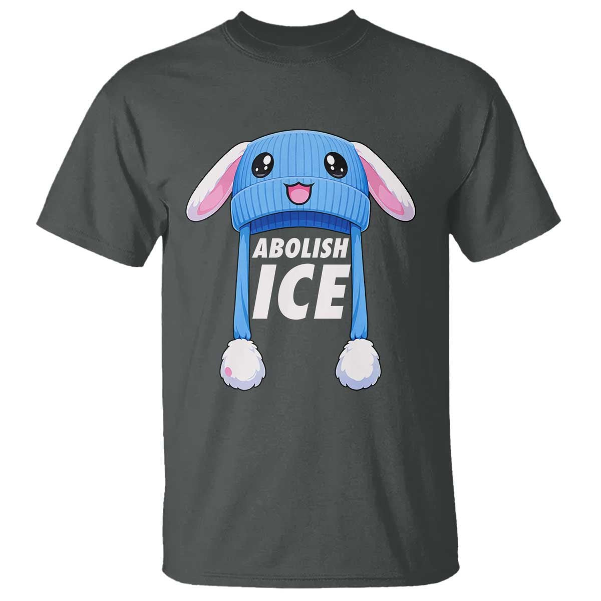 Abolish Ice T Shirt Blue Bunny Hat Pro Immigrant Resist Minnesota