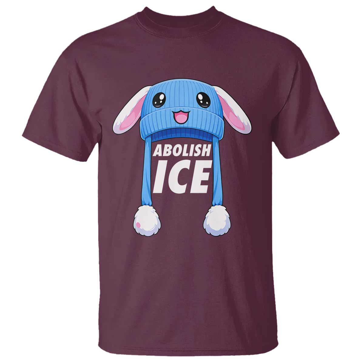 Abolish Ice T Shirt Blue Bunny Hat Pro Immigrant Resist Minnesota