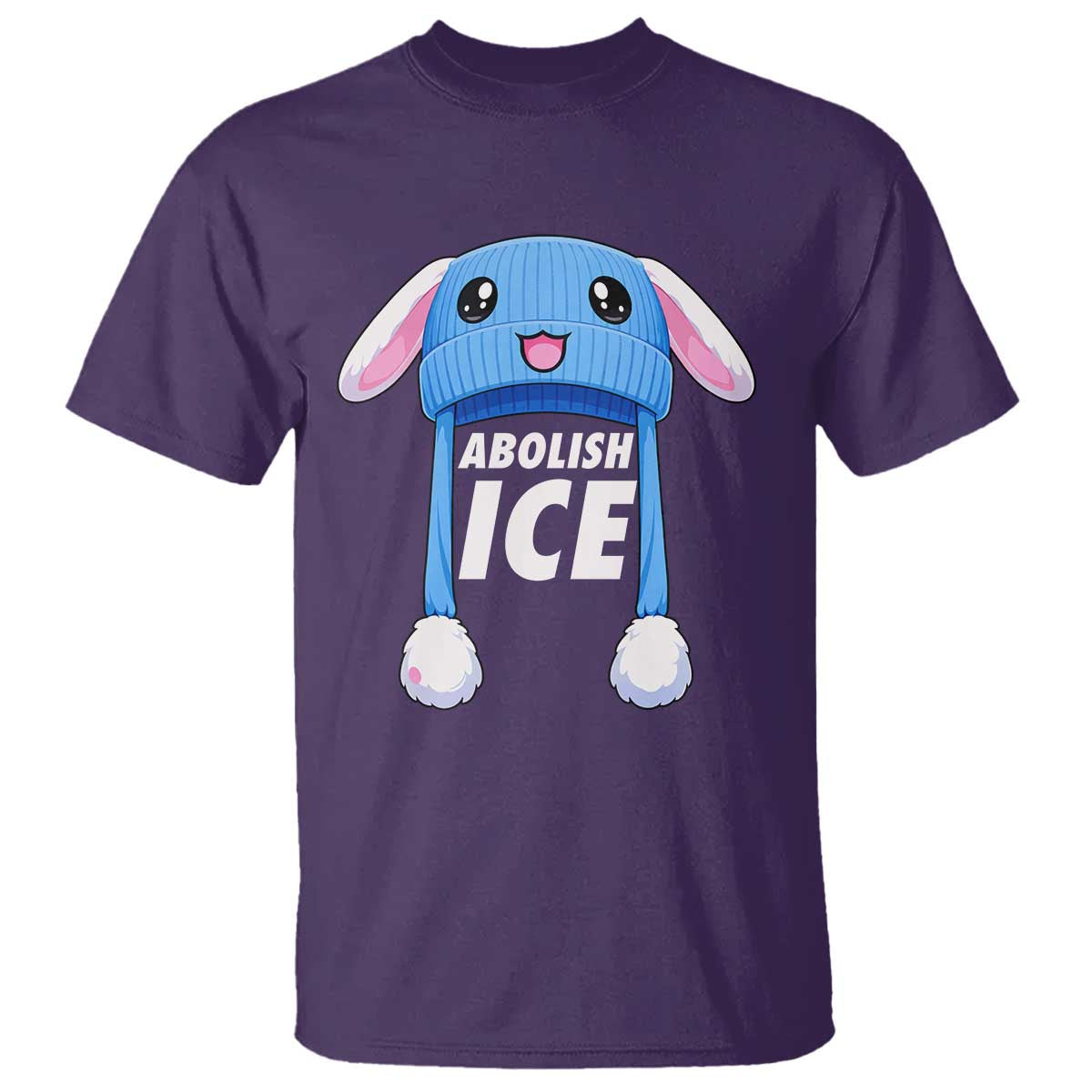 Abolish Ice T Shirt Blue Bunny Hat Pro Immigrant Resist Minnesota