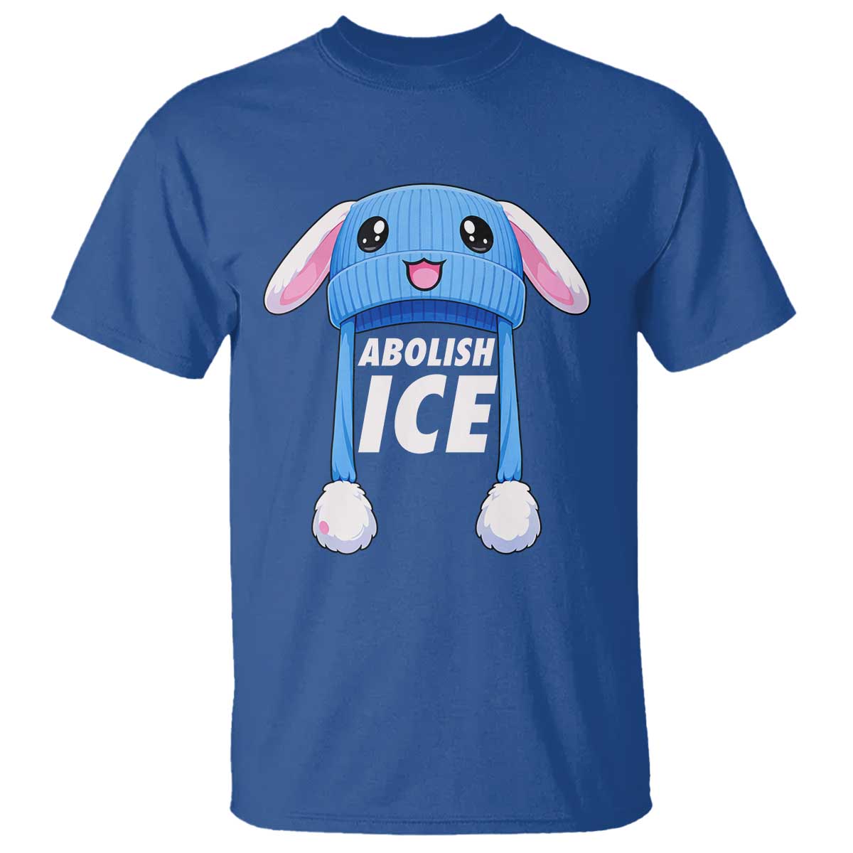 Abolish Ice T Shirt Blue Bunny Hat Pro Immigrant Resist Minnesota