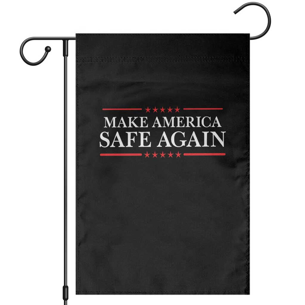 Make America Safe Again Garden Flag Funny US Patriotic 4th of July