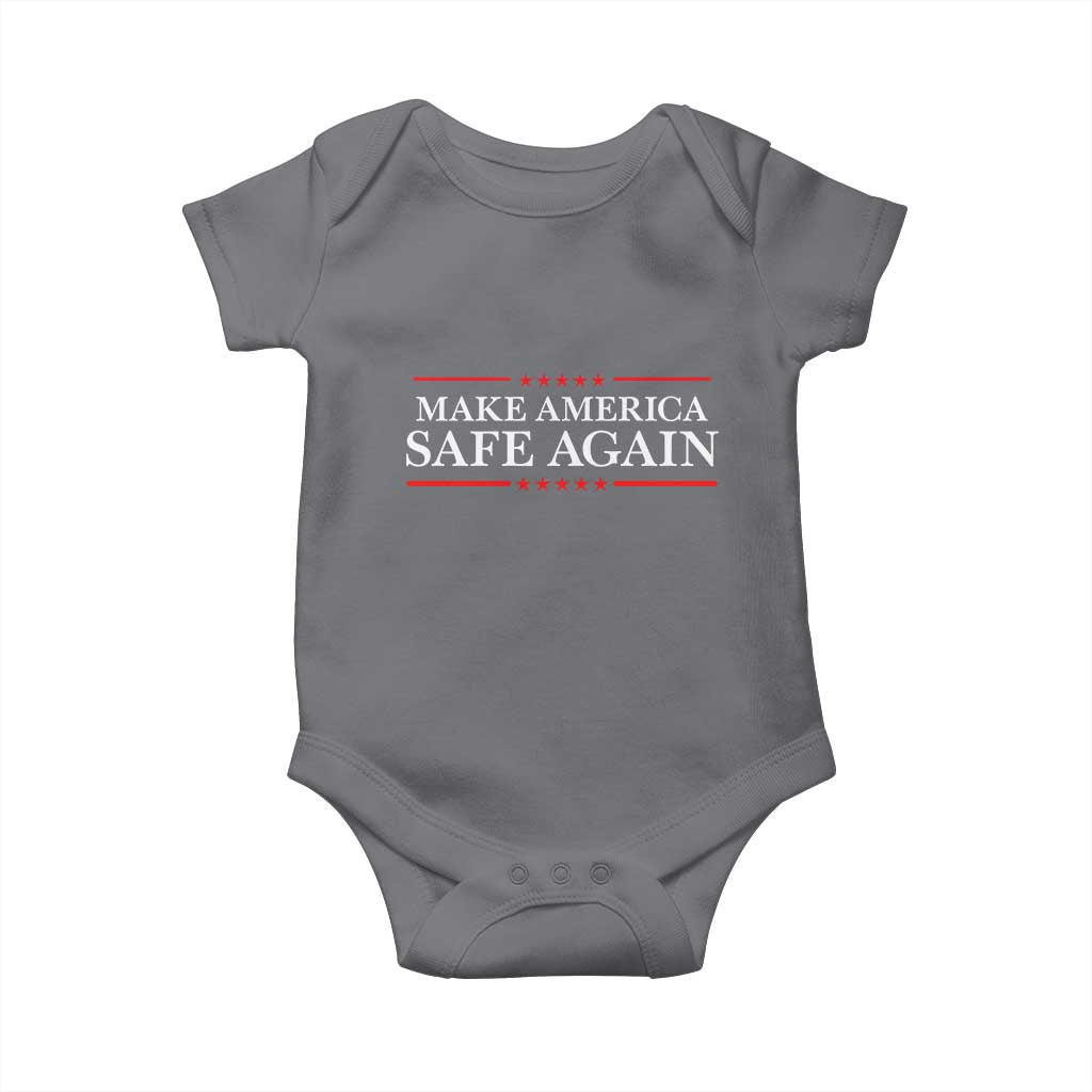 Make America Safe Again Baby Onesie Funny US Patriotic 4th of July