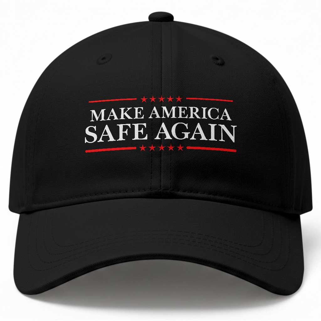 Make America Safe Again Baseball Cap Funny US Patriotic 4th of July
