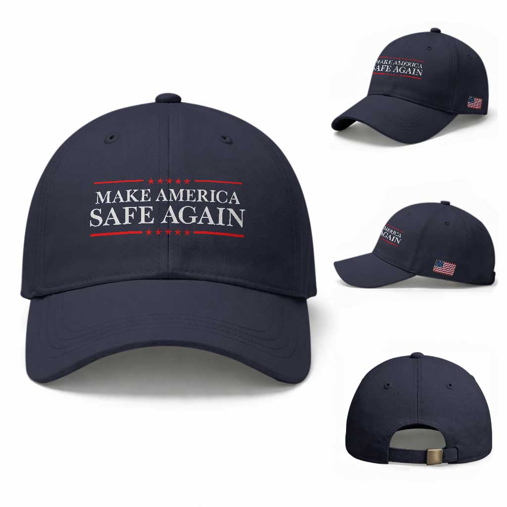 Make America Safe Again Baseball Cap Funny US Patriotic 4th of July