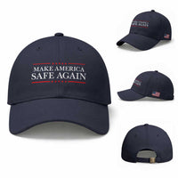 Make America Safe Again Baseball Cap Funny US Patriotic 4th of July