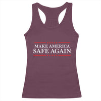Make America Safe Again Racerback Tank Top Funny US Patriotic 4th of July