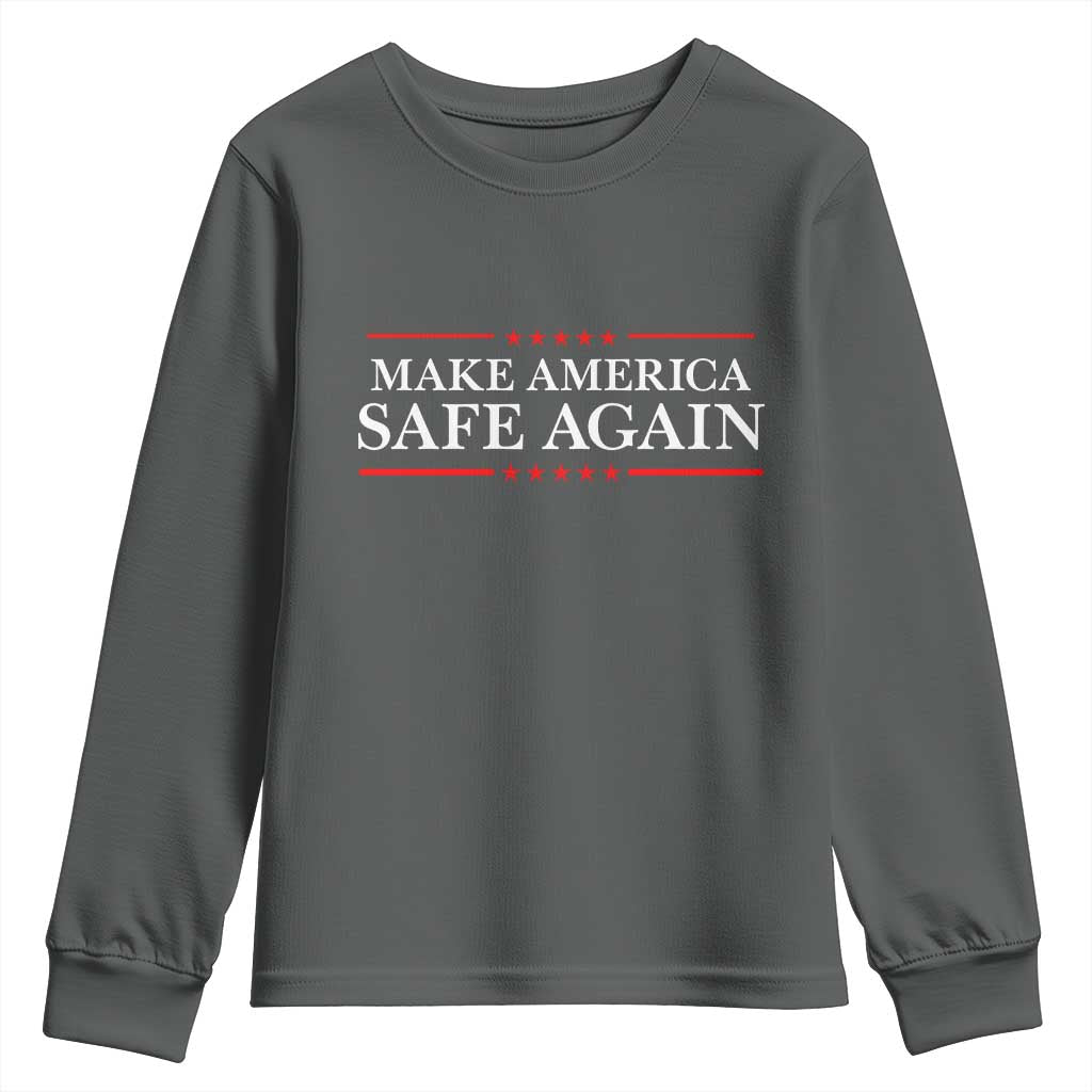 Make America Safe Again Youth Sweatshirt Funny US Patriotic 4th of July