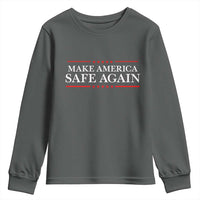 Make America Safe Again Youth Sweatshirt Funny US Patriotic 4th of July