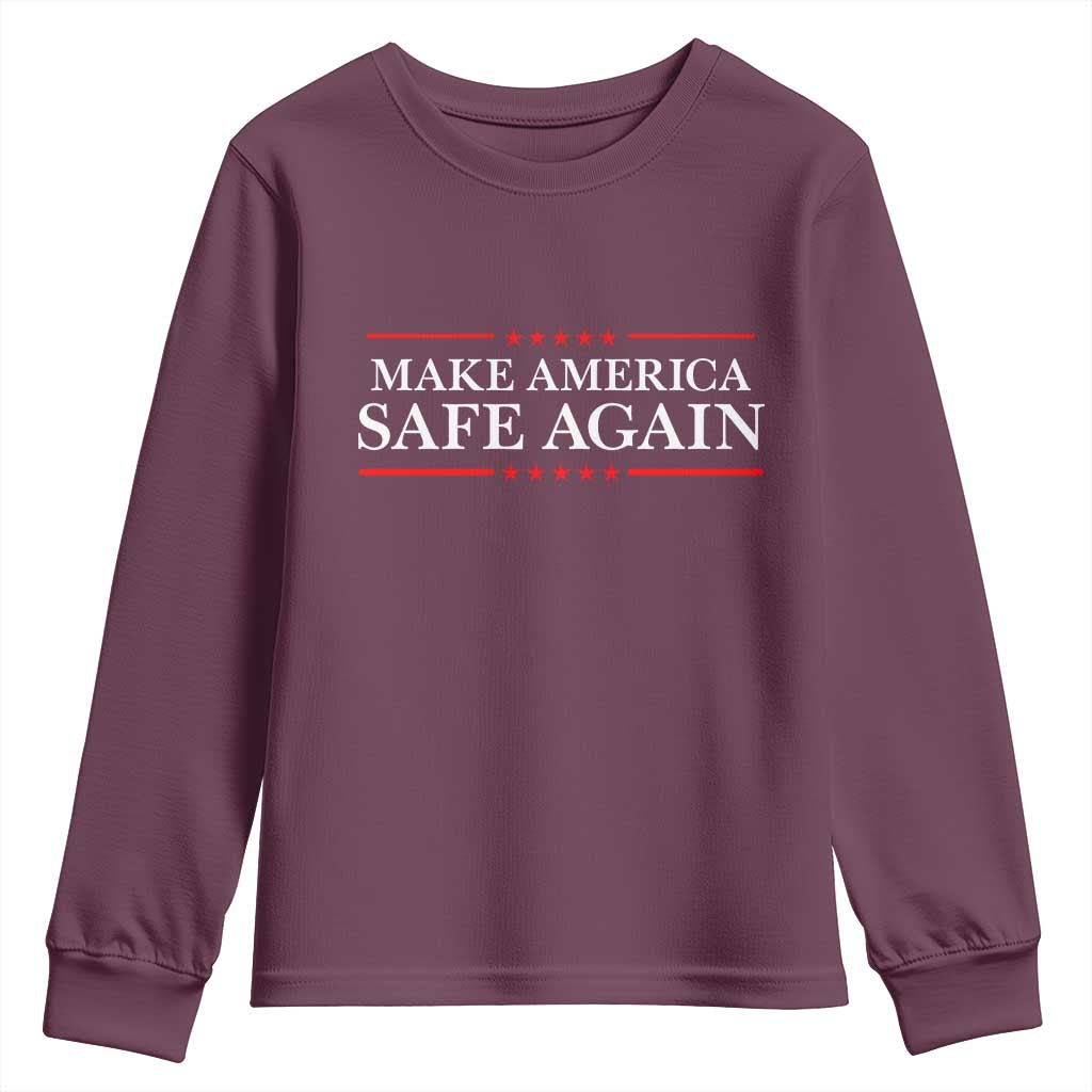 Make America Safe Again Youth Sweatshirt Funny US Patriotic 4th of July