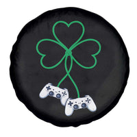 Video Game Lover St Patricks Day with Shamrock Controllers Spare Tire Cover