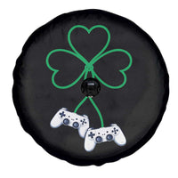 Video Game Lover St Patricks Day with Shamrock Controllers Spare Tire Cover