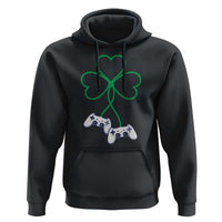 Video Game Lover St Patricks Day with Shamrock Controllers Hoodie