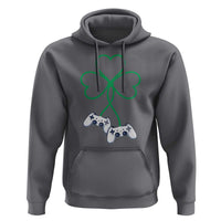 Video Game Lover St Patricks Day with Shamrock Controllers Hoodie