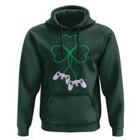 Video Game Lover St Patricks Day with Shamrock Controllers Hoodie