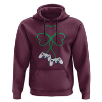 Video Game Lover St Patricks Day with Shamrock Controllers Hoodie