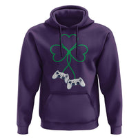 Video Game Lover St Patricks Day with Shamrock Controllers Hoodie