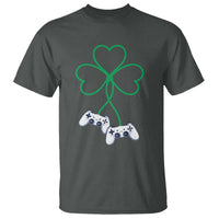 Video Game Lover St Patricks Day with Shamrock Controllers T Shirt