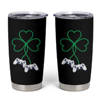 Video Game Lover St Patricks Day with Shamrock Controllers Tumbler Cup