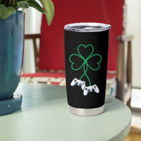 Video Game Lover St Patricks Day with Shamrock Controllers Tumbler Cup