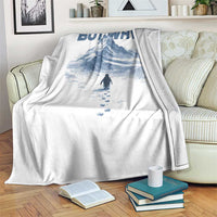 Penguin But Why Throw Blanket Funny Penguin Snowy Mountain Meme