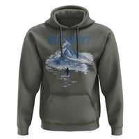 Penguin But Why Hoodie Funny Penguin Snowy Mountain Meme