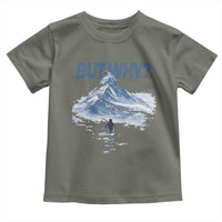 Penguin But Why Toddler T Shirt Funny Penguin Snowy Mountain Meme