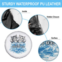 Abolish Ice Spare Tire Cover Cute Cat Melting Ice Pro Immigrant