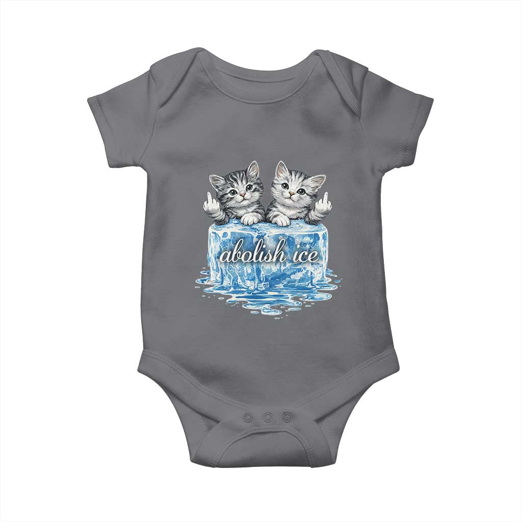 Abolish Ice Baby Onesie Cute Cat Melting Ice Pro Immigrant
