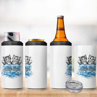 Abolish Ice 4 in 1 Can Cooler Tumbler Cute Cat Melting Ice Pro Immigrant