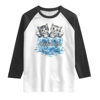 Abolish Ice Raglan Shirt Cute Cat Melting Ice Pro Immigrant