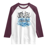 Abolish Ice Raglan Shirt Cute Cat Melting Ice Pro Immigrant