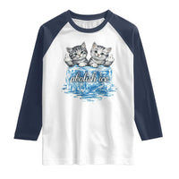 Abolish Ice Raglan Shirt Cute Cat Melting Ice Pro Immigrant