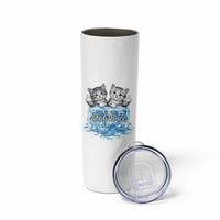 Abolish Ice Skinny Tumbler Cute Cat Melting Ice Pro Immigrant