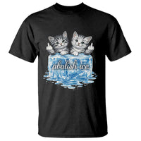 Abolish Ice T Shirt Cute Cat Melting Ice Pro Immigrant