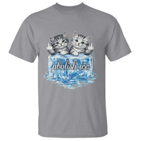 Abolish Ice T Shirt Cute Cat Melting Ice Pro Immigrant