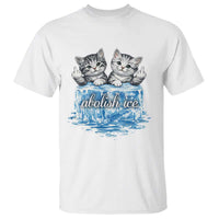Abolish Ice T Shirt Cute Cat Melting Ice Pro Immigrant