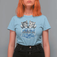 Abolish Ice T Shirt For Women Cute Cat Melting Ice Pro Immigrant