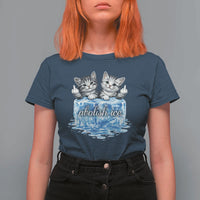 Abolish Ice T Shirt For Women Cute Cat Melting Ice Pro Immigrant