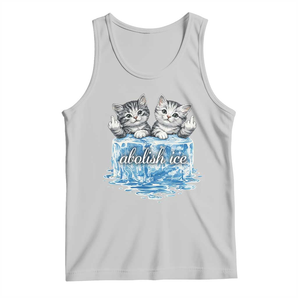 Abolish Ice Tank Top Cute Cat Melting Ice Pro Immigrant