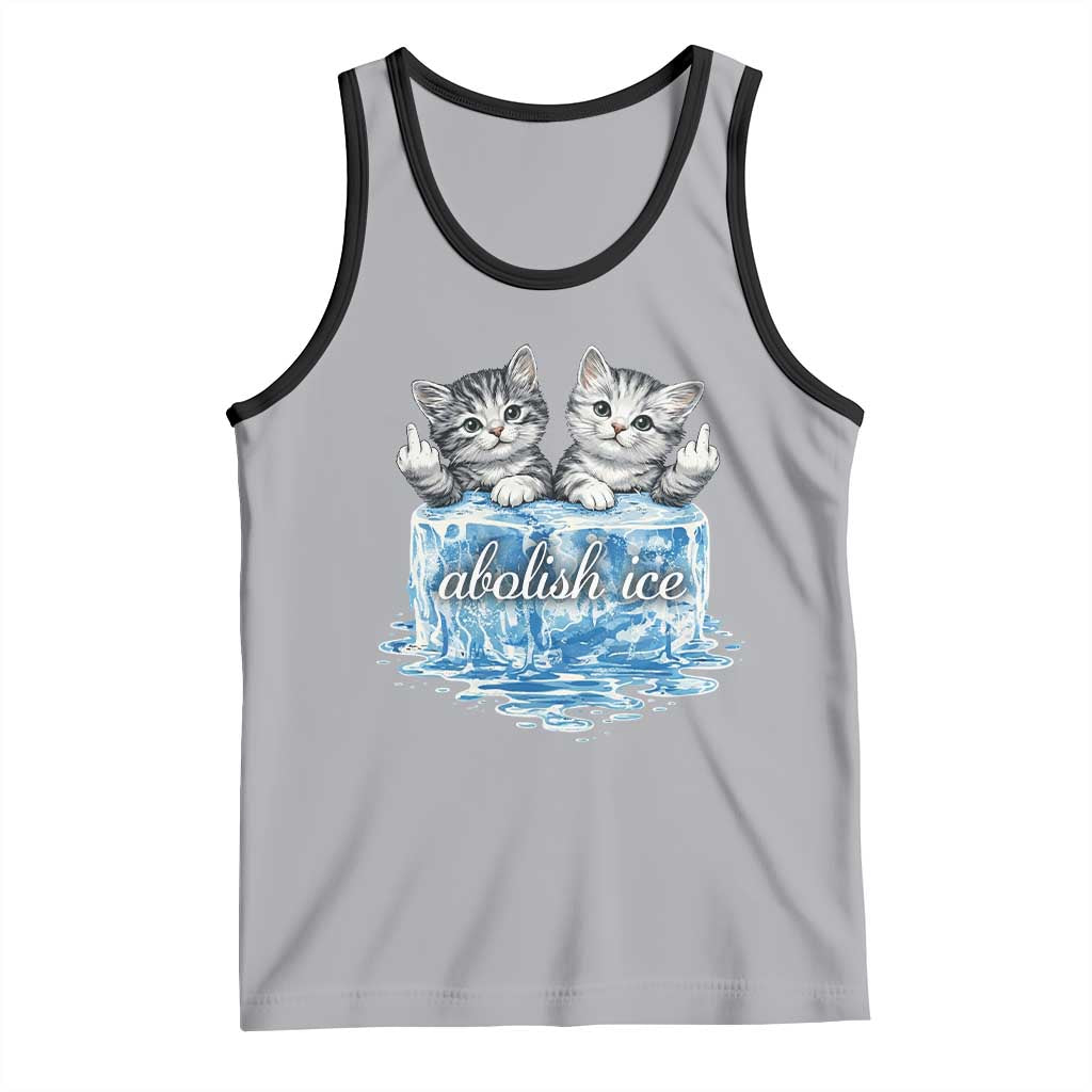 Abolish Ice Tank Top Cute Cat Melting Ice Pro Immigrant