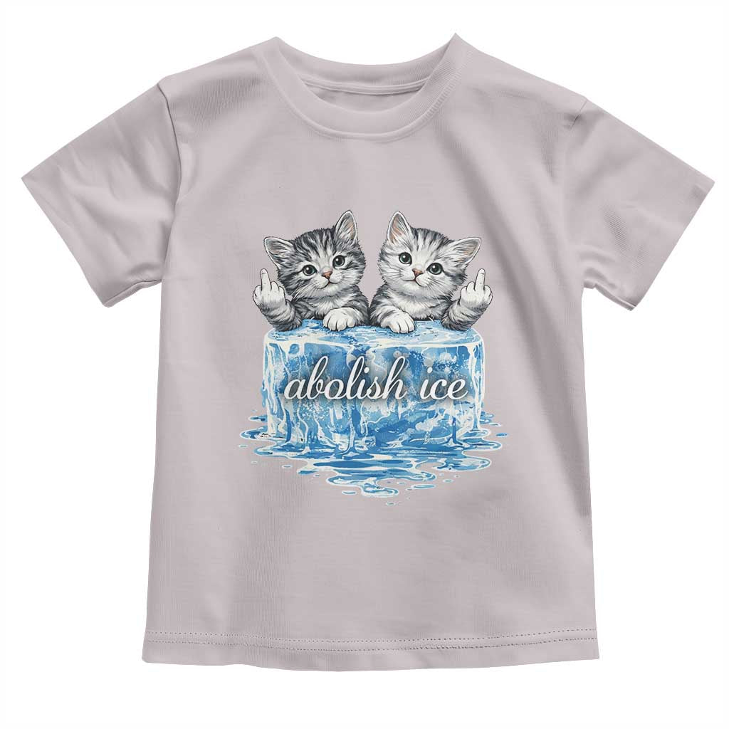 Abolish Ice Toddler T Shirt Cute Cat Melting Ice Pro Immigrant