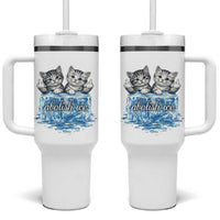 Abolish Ice Tumbler With Handle Cute Cat Melting Ice Pro Immigrant