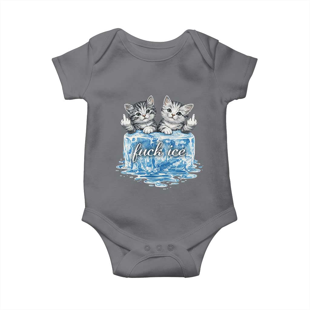 Fck Ice Baby Onesie Cute Cat Melting Ice Pro Immigrant