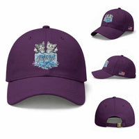 Fck Ice Baseball Cap Cute Cat Melting Ice Pro Immigrant