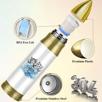 Fck Ice Bullet Tumbler Cute Cat Melting Ice Pro Immigrant