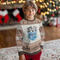 Fck Ice Ugly Christmas Sweater Cute Cat Melting Ice Pro Immigrant