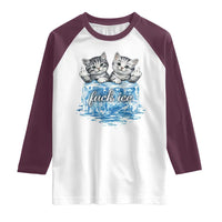 Fck Ice Raglan Shirt Cute Cat Melting Ice Pro Immigrant